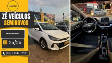 Hyundai HB20 Comfort 2025 Com Apenas 18 Mil Km na Zé Veículos