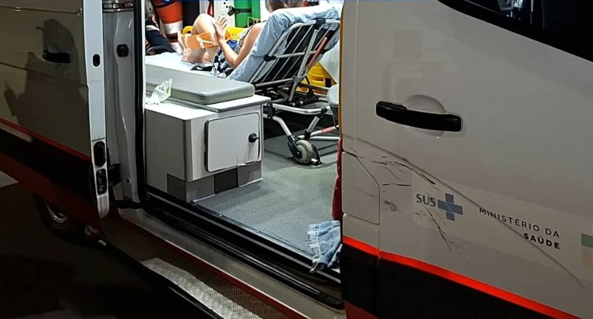 Acidente entre moto e motoneta deixa quatro feridos, incluindo duas crianças, em RO