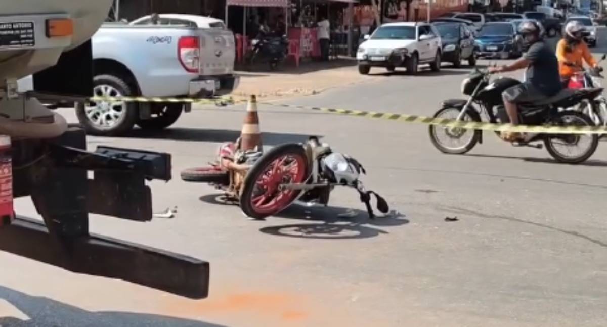 Discussão entre casal termina na delegacia após pneus de moto serem furados em RO
