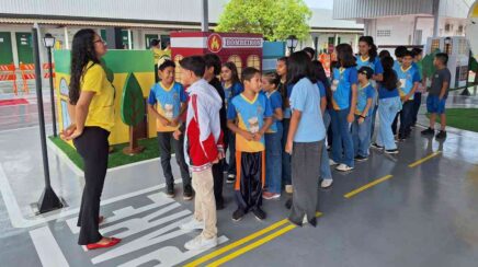 Agente Mirim participa de aula prática de trânsito em Porto Velho