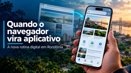 Quando o navegador vira aplicativo: A nova rotina digital em Rondônia