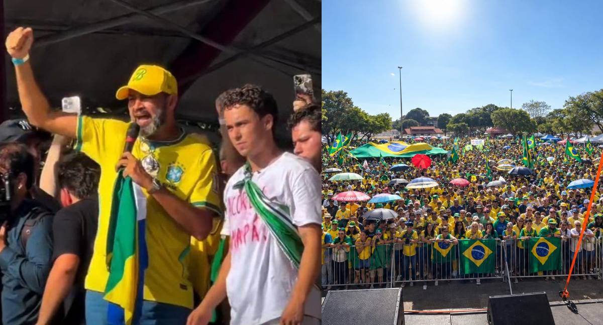 Bruno Bolsonaro Scheid discursa ao lado de Nikolas Ferreira e cobra impeachment de Moraes: “Nós queremos ele fora”