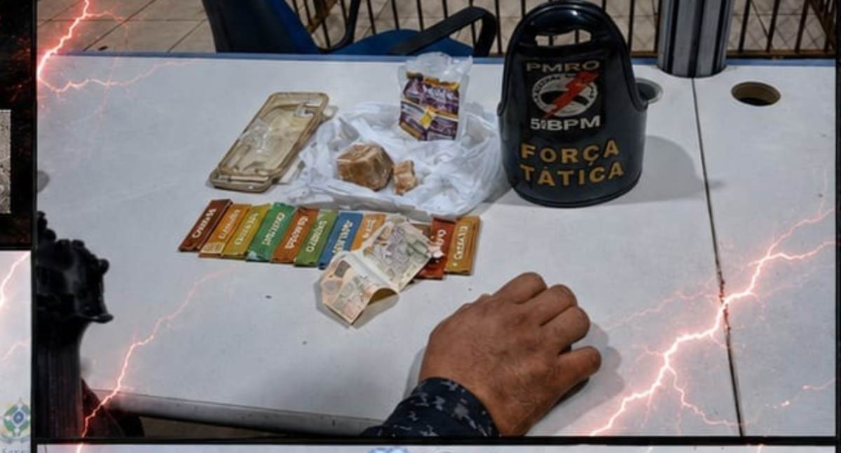 Casal é preso por tráfico de drogas durante Operação Força Total 02 no bairro Roque em Porto Velho