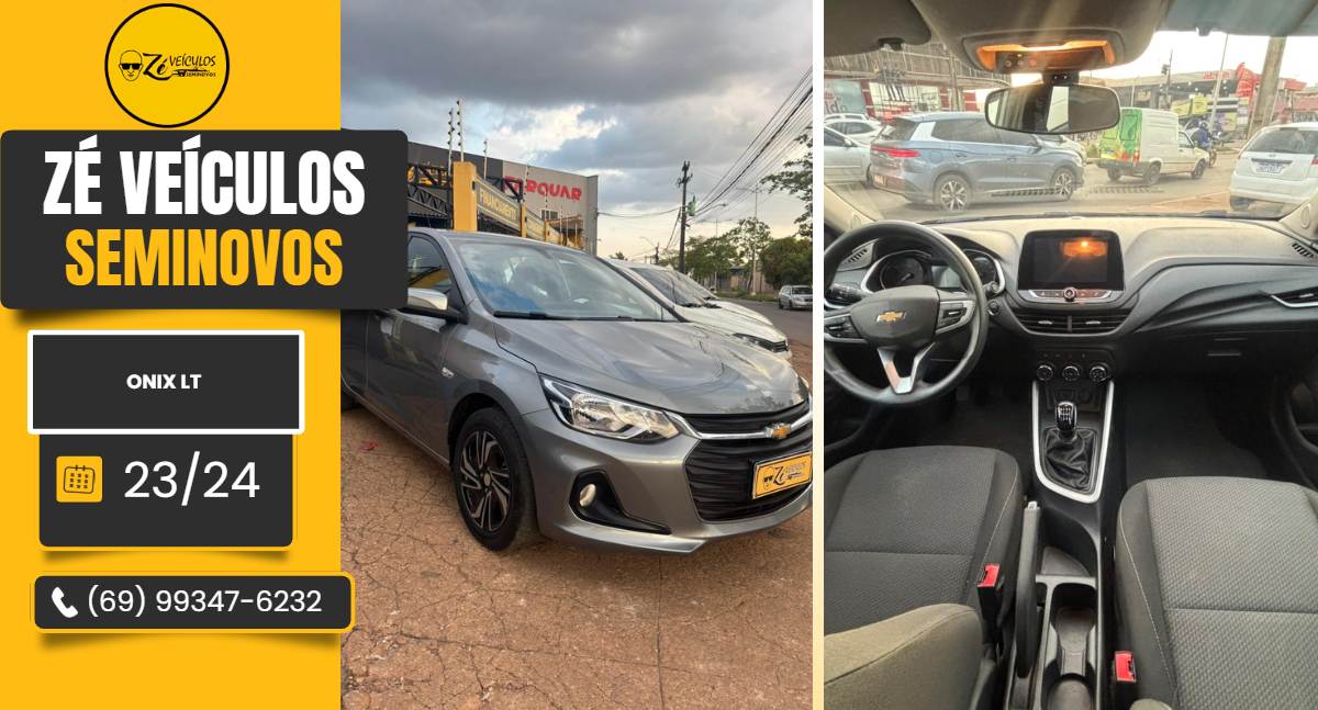 Chevrolet Onix Lt 2023 na Zé Veículos