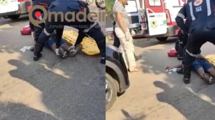 Ciclista sofre traumatismo craniano após tentar empinar bicicleta e colidir com carro na capital