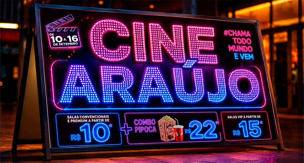 Semana do Cinema terá ingressos a partir de R$ 10 em setembro