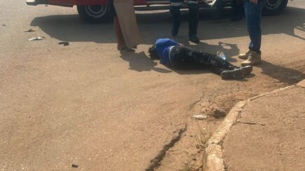 Colisão em cruzamento na zona leste de Porto Velho deixa casal ferido após avanço de preferencial