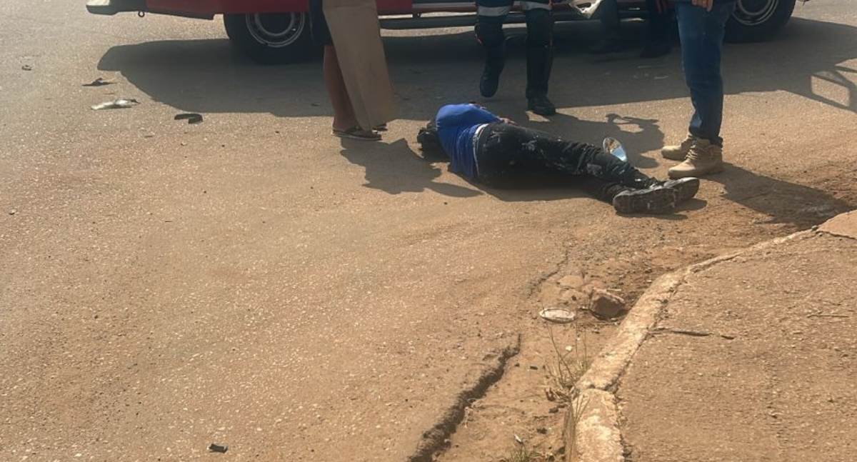 Colisão em cruzamento na zona leste de Porto Velho deixa casal ferido após avanço de preferencial