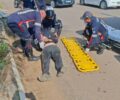 Colisão entre carro e moto deixa motociclista ferido em cruzamento na zona Leste de Porto Velho