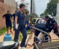 Colisão entre duas motocicletas deixa homem gravemente ferido em Porto Velho