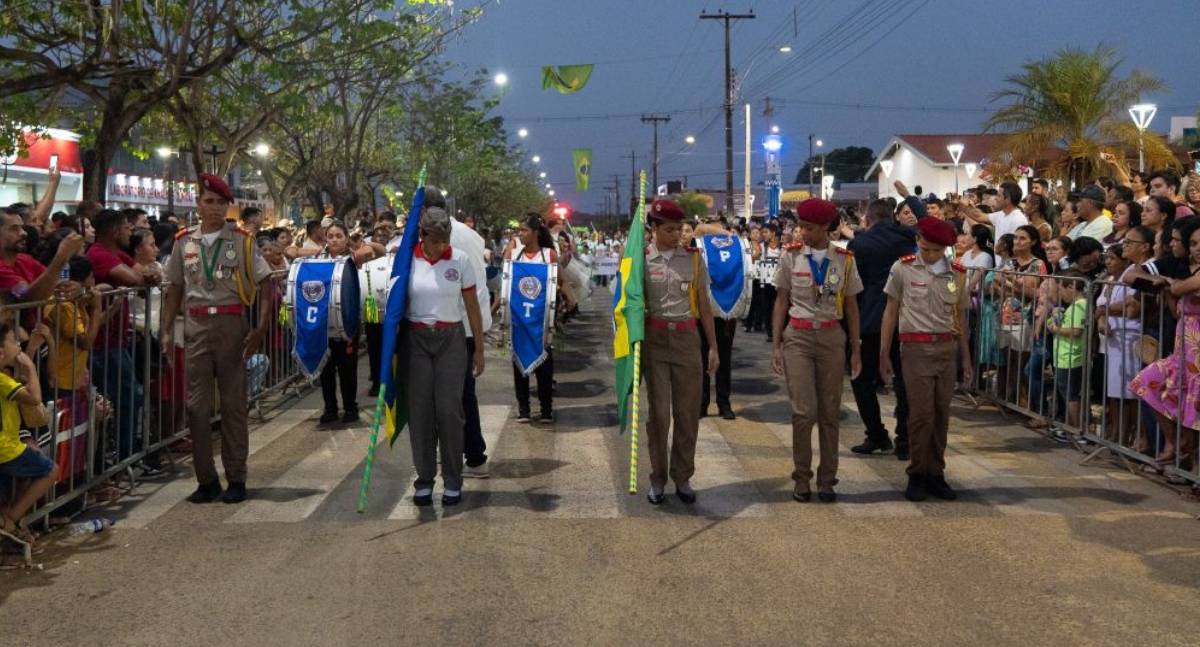 Desfile cívico em Jaru resgata trajetória histórica e exalta desenvolvimento municipal durante comemorações da Independência