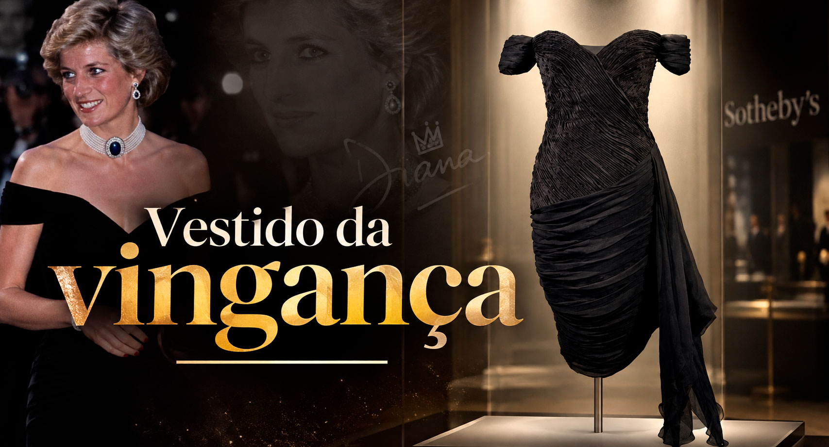 “Vestido da vingança” usado por Diana na noite da revelação de Charles pode alcançar R$ 1,53 milhão em leilão