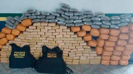Polícias apreendem cerca de 245 kg de maconha na BR-429, em Rondônia