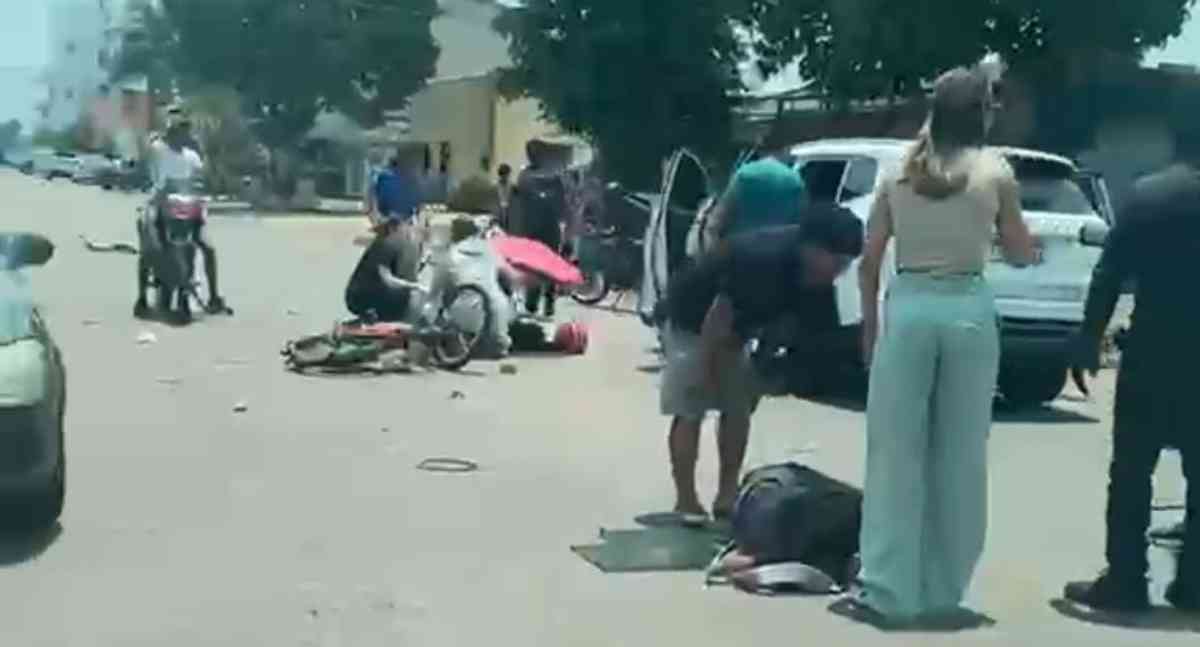 Duas estudantes ficam gravemente feridas em colisão