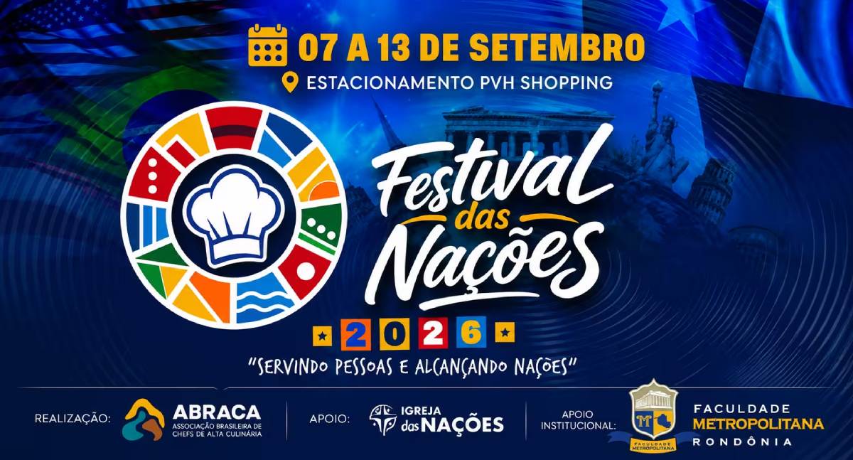 Festival das Nações em Porto Velho oferece atendimentos jurídicos gratuitos e gastronomia internacional