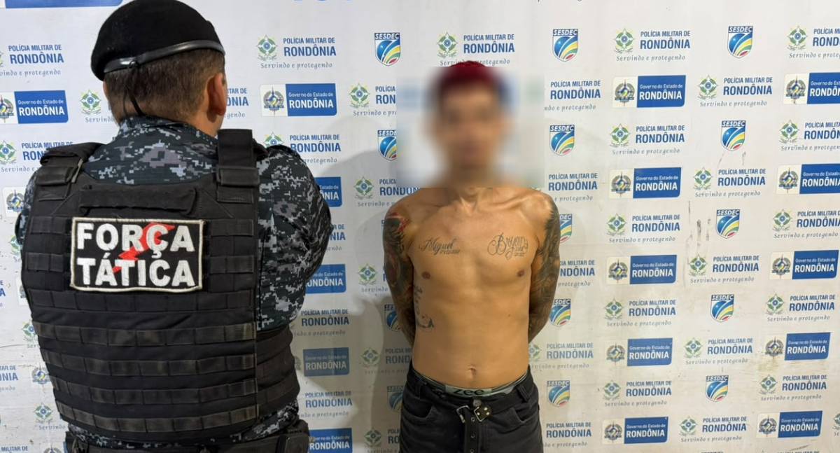 Força Tática prende “F.P.” com pistola .380 durante ação em Porto Velho