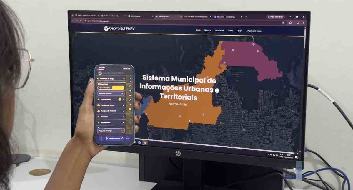 GeoPortal de Porto Velho reúne serviços públicos em mapa