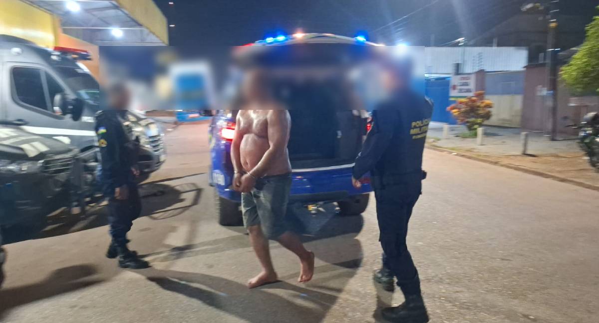 Homem é preso após agredir esposa com banco e ameaçá-la de morte na zona sul de Porto Velho