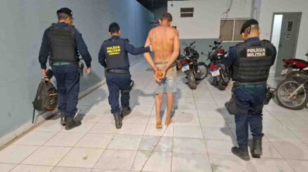 Homem é preso após denúncia de disparos de arma de fogo