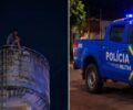 Homem é resgatado após subir em base de caixa d’água em surto psicótico em RO