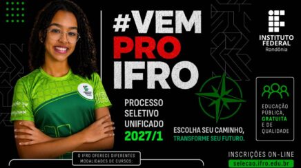 IFRO oferta 1.306 vagas em cursos de graduação