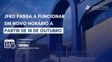 JFRO passa a funcionar em novo horário a partir de 18 de outubro