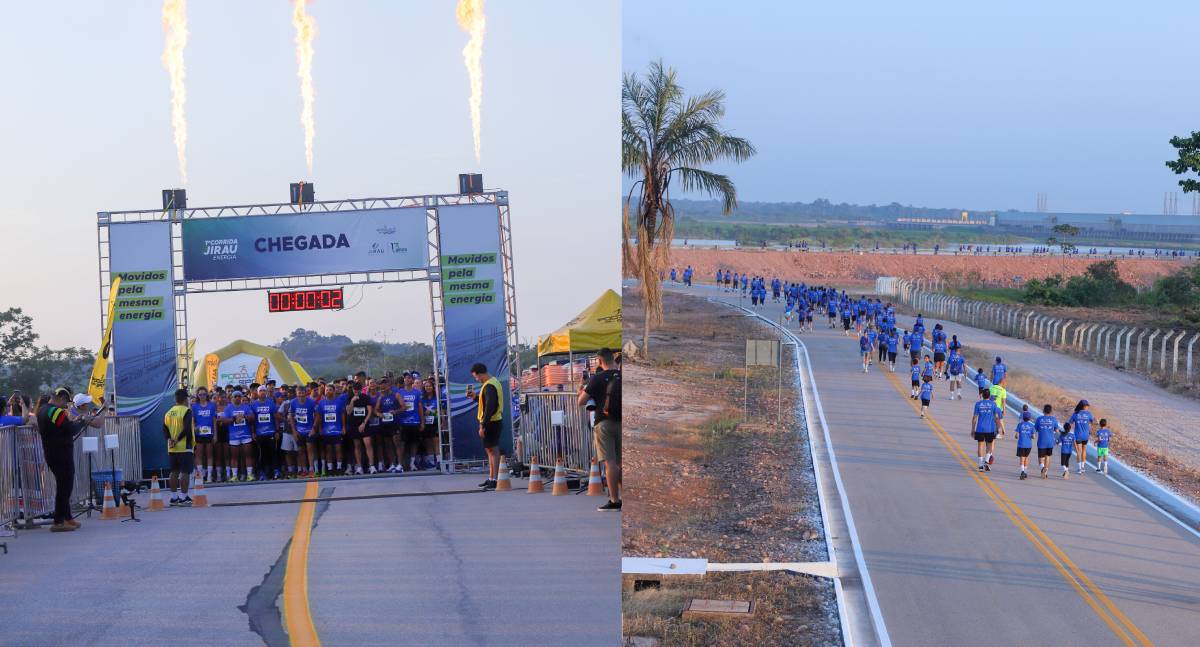Jirau Energia realiza primeira edição de corrida reunindo mais de 600 participantes na barragem