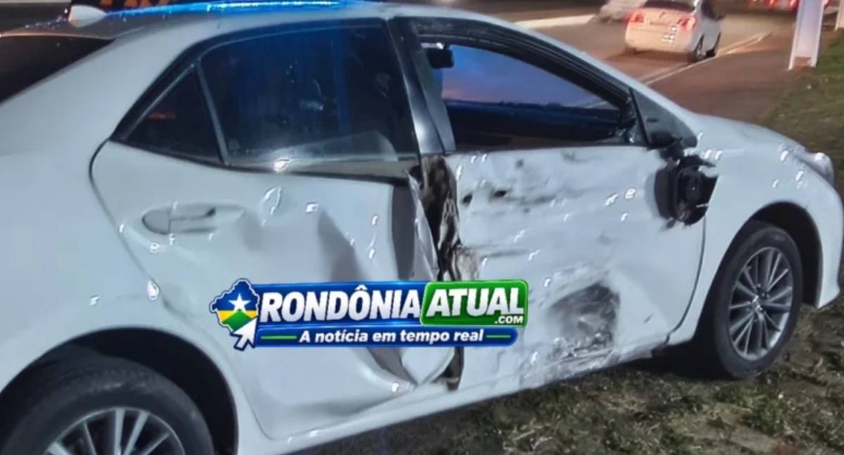 Motociclista fica em estado gravíssimo após colisão contra automóvel Corolla na BR-364