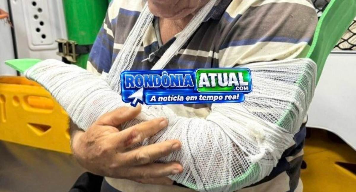 Motociclista fica ferido após sofrer queda em vicinal na zona rural