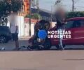 Motociclista fica gravemente ferida em colisão no bairro Liberdade em Porto Velho
