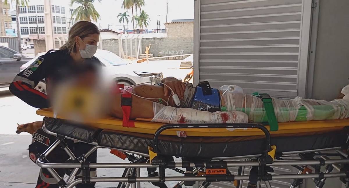 Motociclista fica gravemente ferido após colisão frontal em estrada vicinal de RO