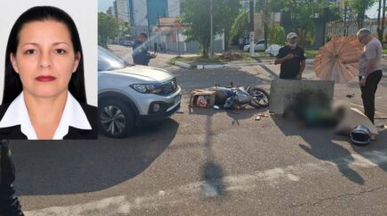 Motociclista morre após colisão entre moto e automóvel em cruzamento na zona norte de Porto Velho