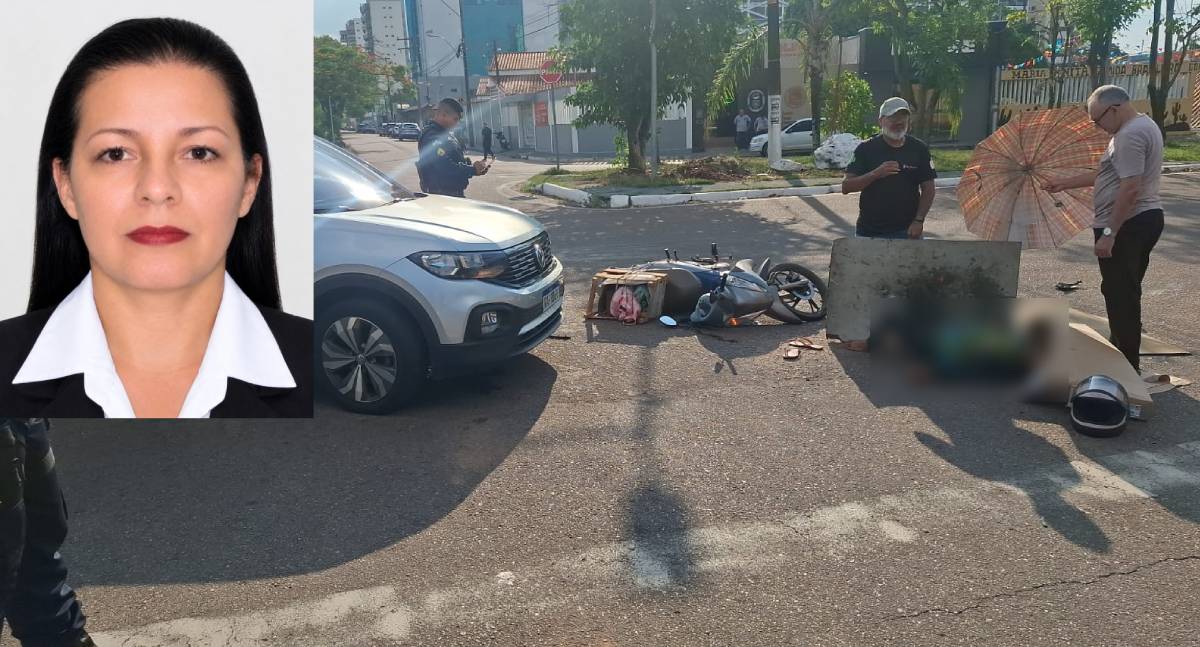 Motociclista morre após colisão entre moto e automóvel em cruzamento na zona norte de Porto Velho