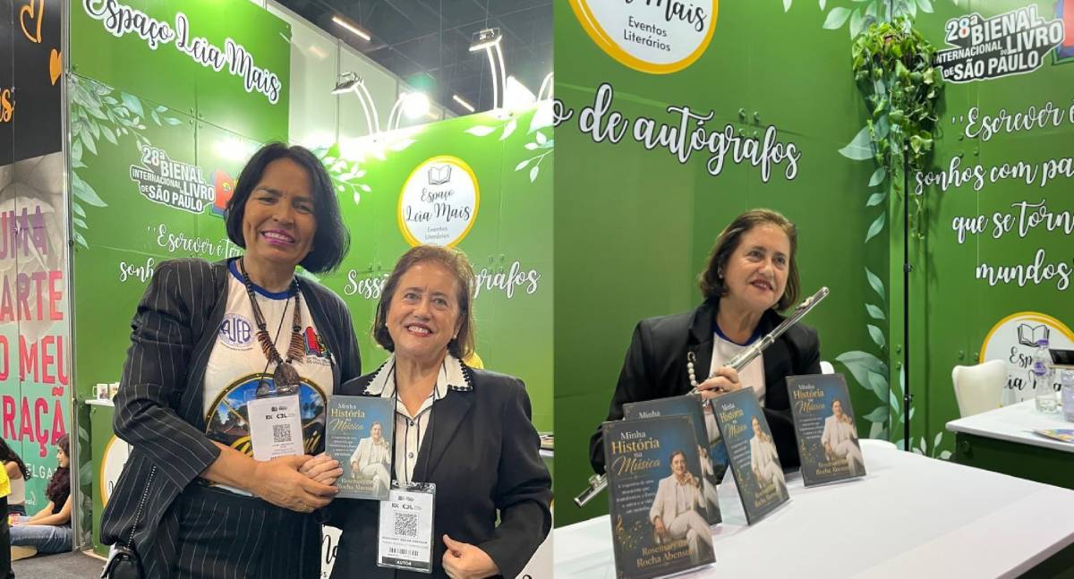 Musicista Rosemary Abensur é destaque na Bienal Internacional de SP com autobiografia e apresentação Cultural