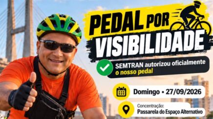 Pedal por visibilidade mobiliza ciclistas em Porto Velho