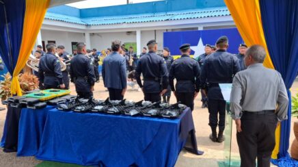 PM de Rondônia entrega novas pistolas a batalhões da capital e do interior