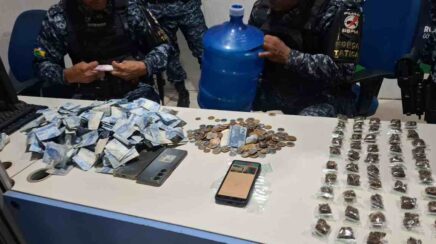 PM prende suspeito e apreende drogas e dinheiro em Porto Velho