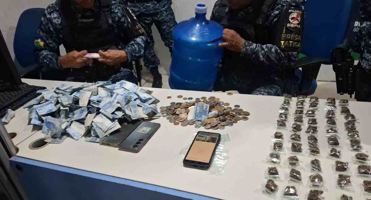 PM prende suspeito e apreende drogas e dinheiro em Porto Velho