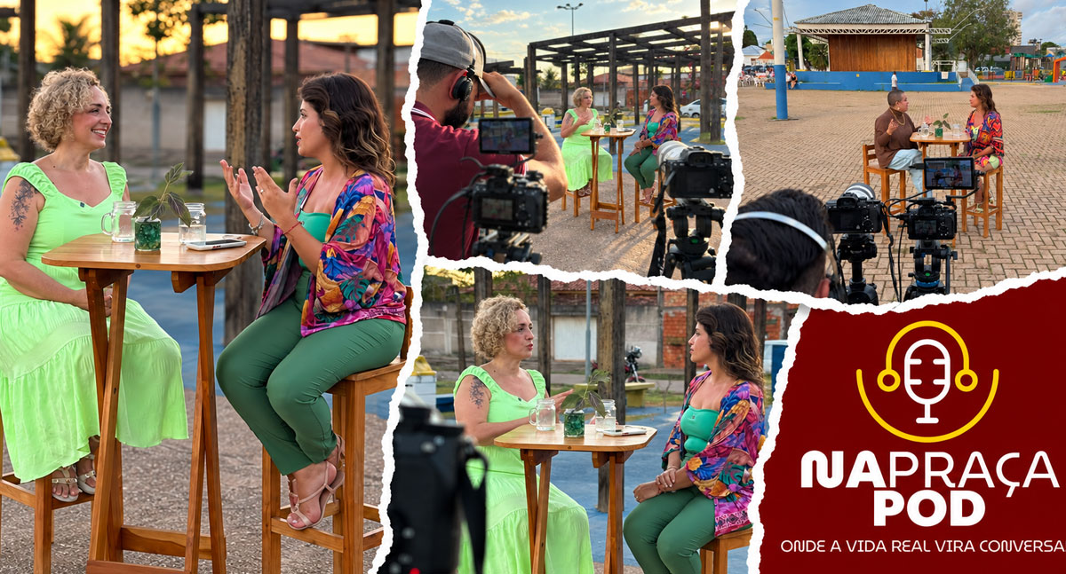Na Praça Pod: Janaína Brito leva entrevistas e histórias para as praças