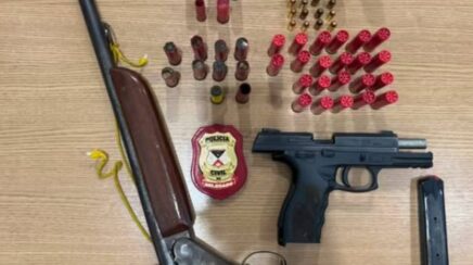Polícia Civil cumpre mandado de busca e apreensão e prende homem por posse irregular de arma em Nova Mamoré