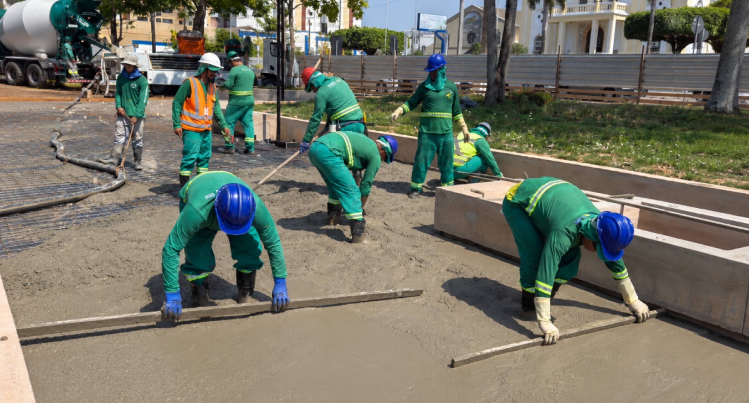 Praça João Nicolleti avança em revitalização em Porto Velho