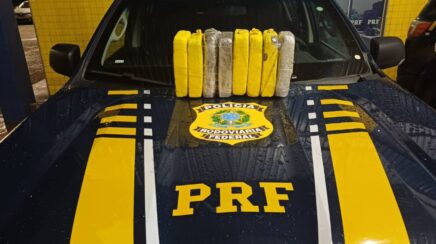 PRF apreende 8 kg de “supermaconha” em ônibus no município de Vilhena