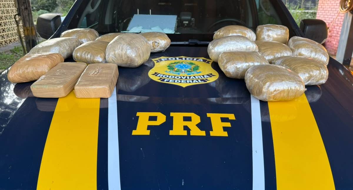 PRF apreende drogas transportadas em motocicleta na BR-364 em Porto Velho