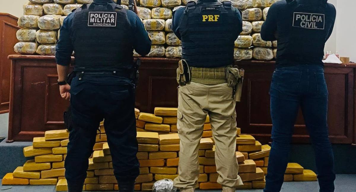 PRF apreende mais de 330 kg de maconha em ação conjunta com forças de segurança em Rondônia