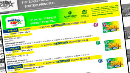 RondônCAP premia ganhadores no sorteio de 7 de setembro