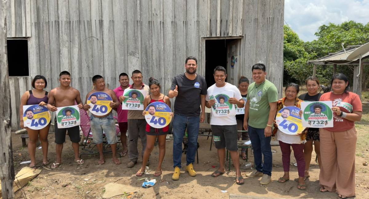 Samuel Costa é recebido por lideranças indígenas na Aldeia Karitiana Central e defende protagonismo dos povos originários