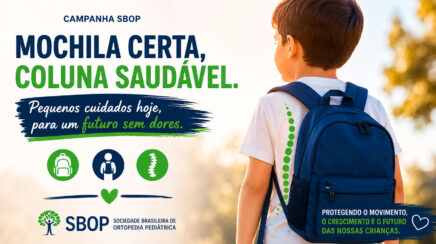 Mochila escolar deve pesar no máximo 10% do peso da criança, alerta SBOP