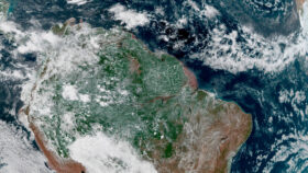 GOES-19 alerta para ocorrência de trovões e possibilidade de chuvas fortes em áreas de Rondônia