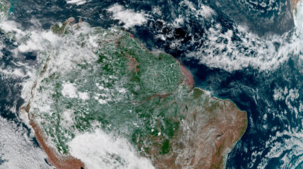 GOES-19 alerta para ocorrência de trovões e possibilidade de chuvas fortes em áreas de Rondônia