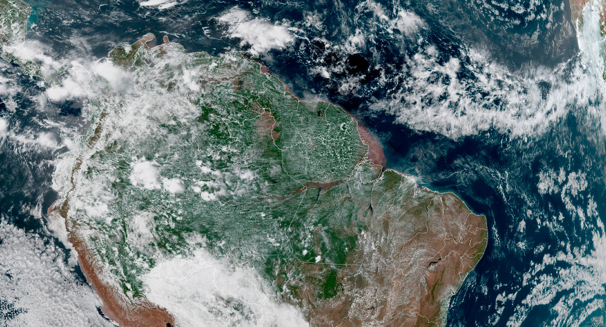 GOES-19 alerta para ocorrência de trovões e possibilidade de chuvas fortes em áreas de Rondônia